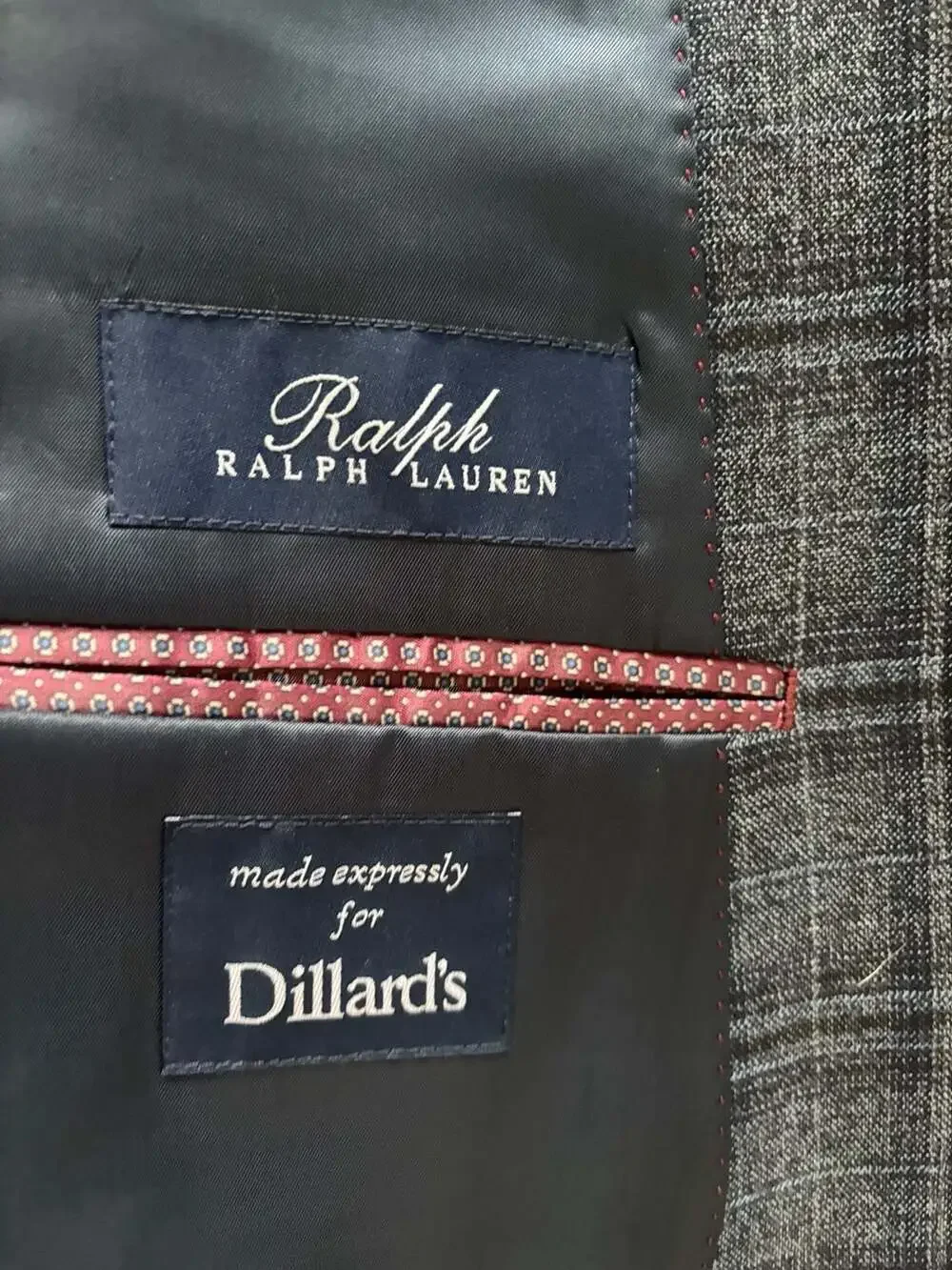 Ralph Ralph Lauren Windowpane Plaid Sport Coat Made Expressly for Dillard's